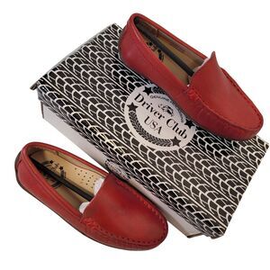 Driver Club USA Kids Leather San Diego 2 Loafers Red Everest Size 11